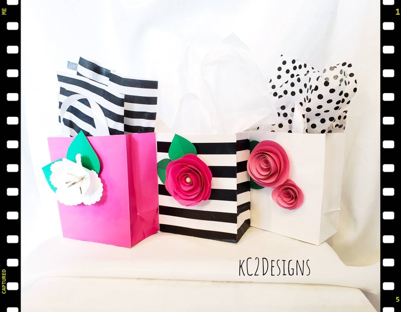 Kate Spade Inspired Gift Bags. Gift Bags. Party Bags. Party Etsy