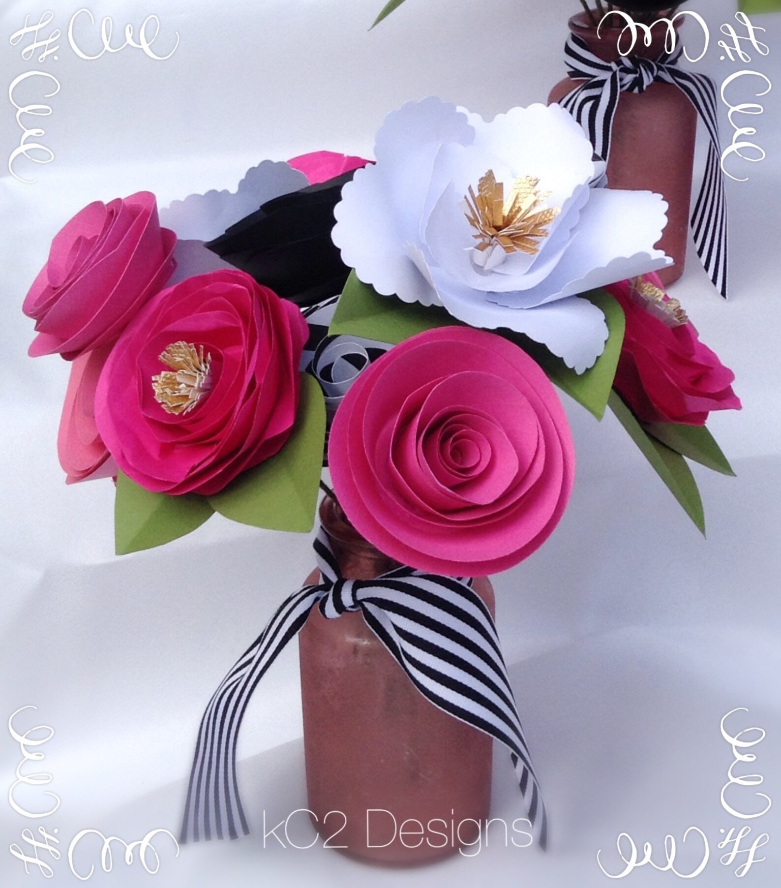 Paper Flowers. Kate Spade Inspired. Bridal Bouquet. - Etsy