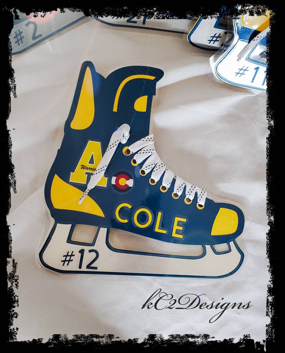 Hockey Door Sign. Hockey. Hockey Skate Sign. Hockey Party. Etsy