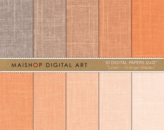 Leinen Digitales Papier Set, druckbare Leinen Hintergründe für Scrapbooking, Decoupage oder jedes Kunsthandwerk!