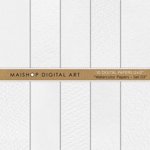 Aquarell Digital Papier Set • Druckbare cremefarbene Aquarell Texturen • Sofort Download Hintergrundbilder • Aquarell Papier Set 03