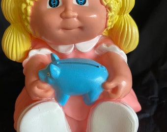 1983 cpk blonde girl piggy bank