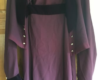 Long plum vintage dress