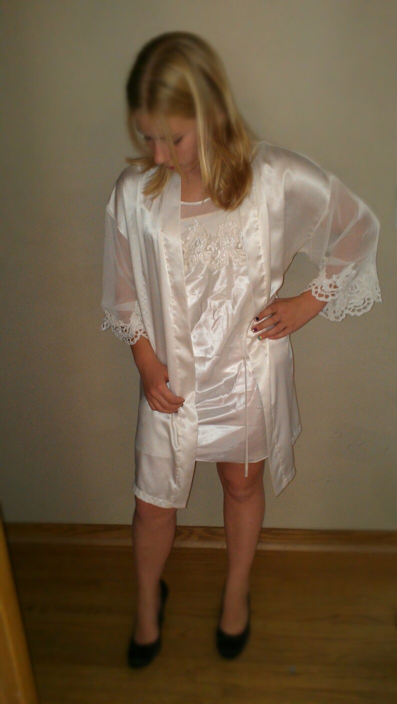 matching night gown and robe