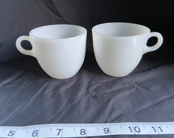 Vintage milk glass fire king cups