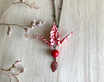 Origami crane necklace KAORI#36