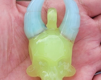 Antidote Glass Skull Pendant