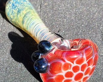 XLarge Red And White Dotstack Pipe 4.75"
