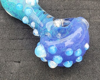 Purple And Aqua Pipe Ghost Accents 4"