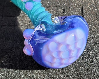 Small Purple Honeycomb Pipe 3.6"