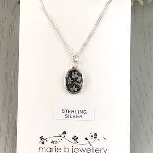 Real Australian hand picked flower necklace in Sterling silver