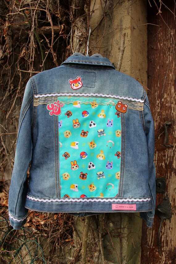 Custom Denim Jacket Animal Crossing Size Child Etsy