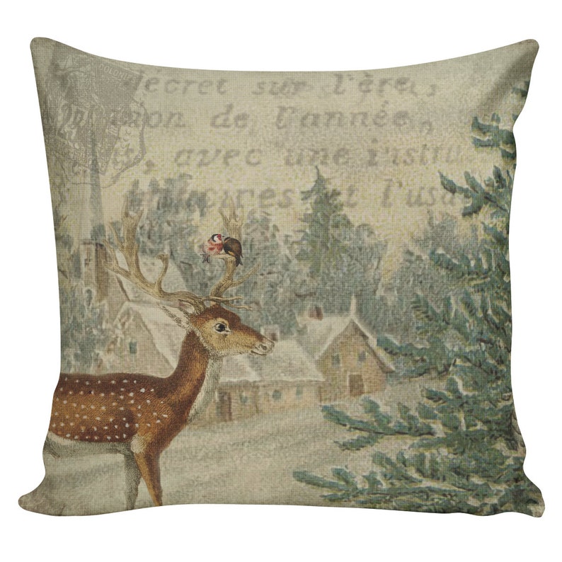 Throw Pillows Pillow Covers Decorative Pillows Deer Pillow Etsy