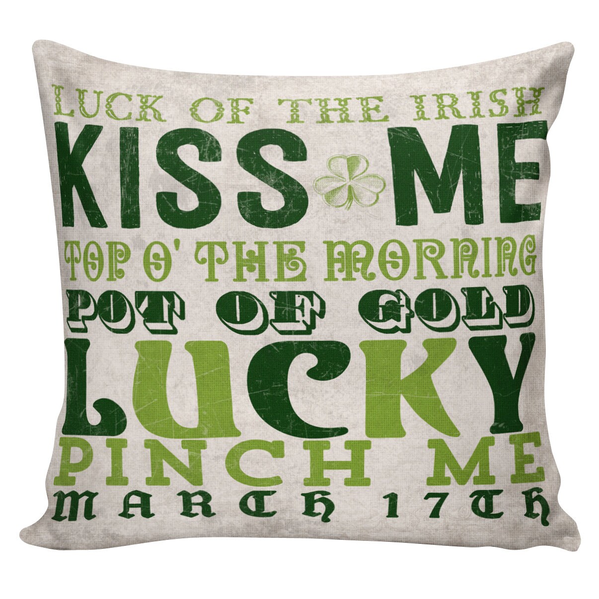 saint pattys day pillow