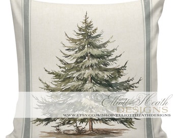 Neutral Christmas Pillows, Santa Pillows, Winter Woodland, Deer Decor, Victorian Christmas pillows, #CH0305, Elliott Heath Designs