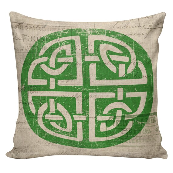 St. Patrick s Day Pillow Ireland Celtic Knot Pillow Throw Pillow Cover Vintage St Pattys Day Pillow 100 Cotton Pillow Cover SP0172 Etsy