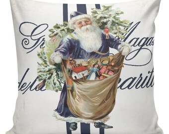 Christmas Pillows, Throw Pillow Covers, Holiday Pillows, Vintage Holiday Decor, Farmhouse Decor,Many sizes, #CH0193, Elliott Heath Designs