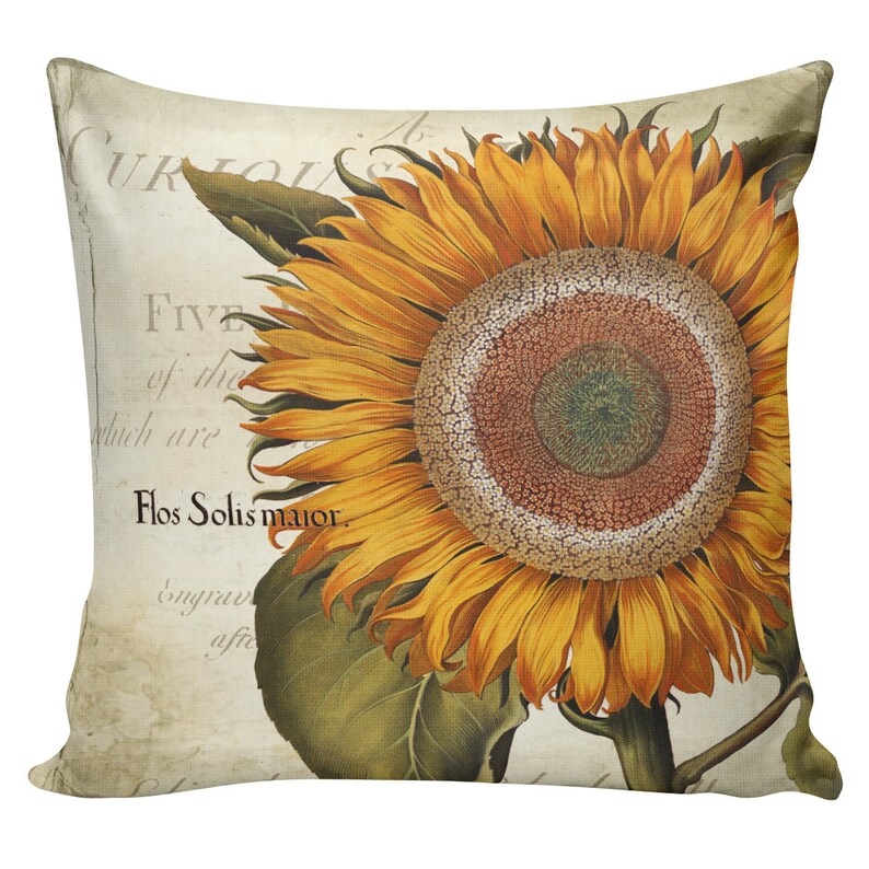 Fall Sunflower Pillow Fall Pillow Autumn Pillow Covers Etsy