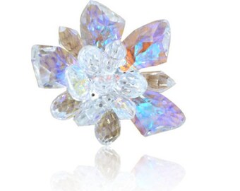 crystal flower etsy