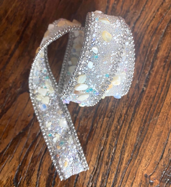 Crystal Rhinestone Sash Applique: Iron On/sew on Wedding 
