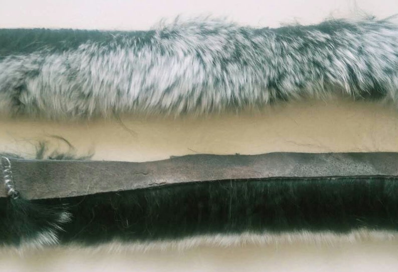 Dark Green Fur Trim Furry stripe Rabbit Fur stripe Rabbit Fur Trim Large Fur Stripe Burgundy Fur Trim Blue Fur Trim Sewing Craft
