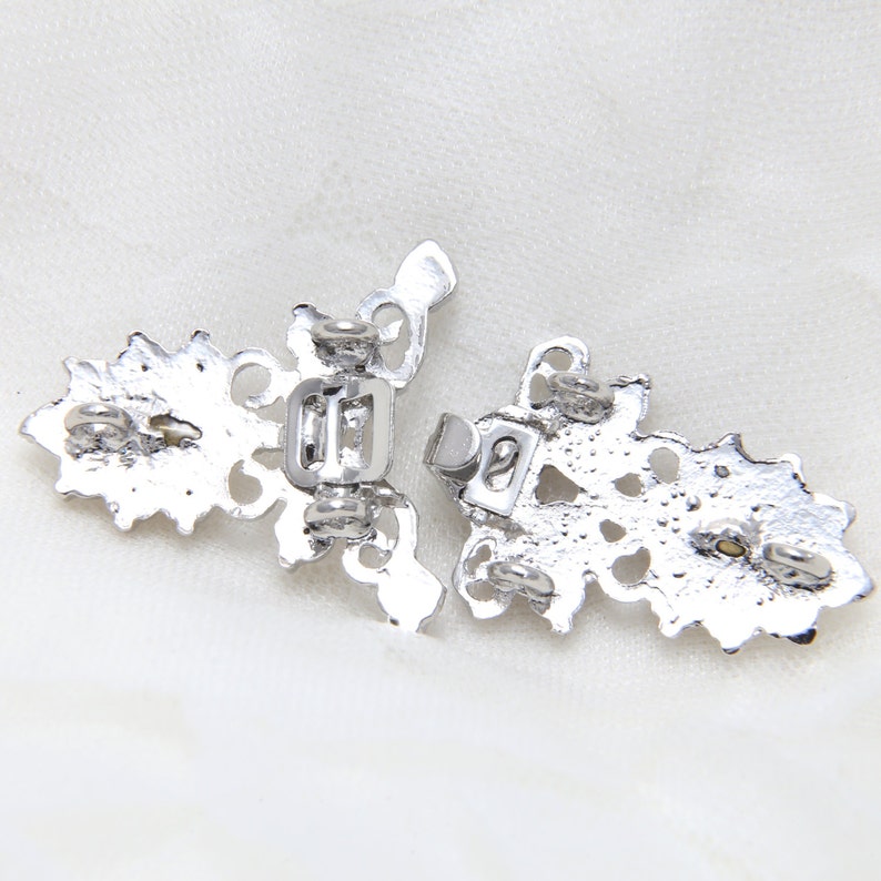Vintage Clasp Wedding Dress Rhinestone Crystal Clasp Etsy