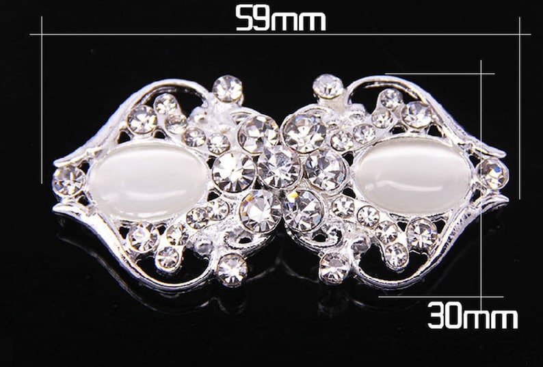 Wedding clasp Crystal button Vintage rhinestone Now on sale store crystal