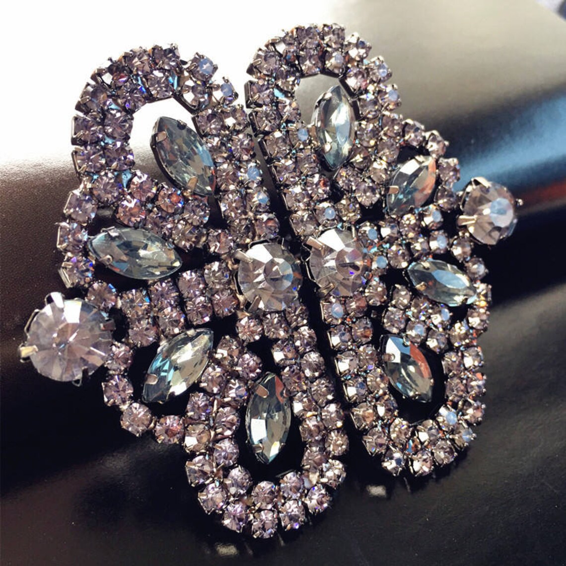 Grey Black Sweater Claspwedding Clasp Rhinestone Closure Etsy