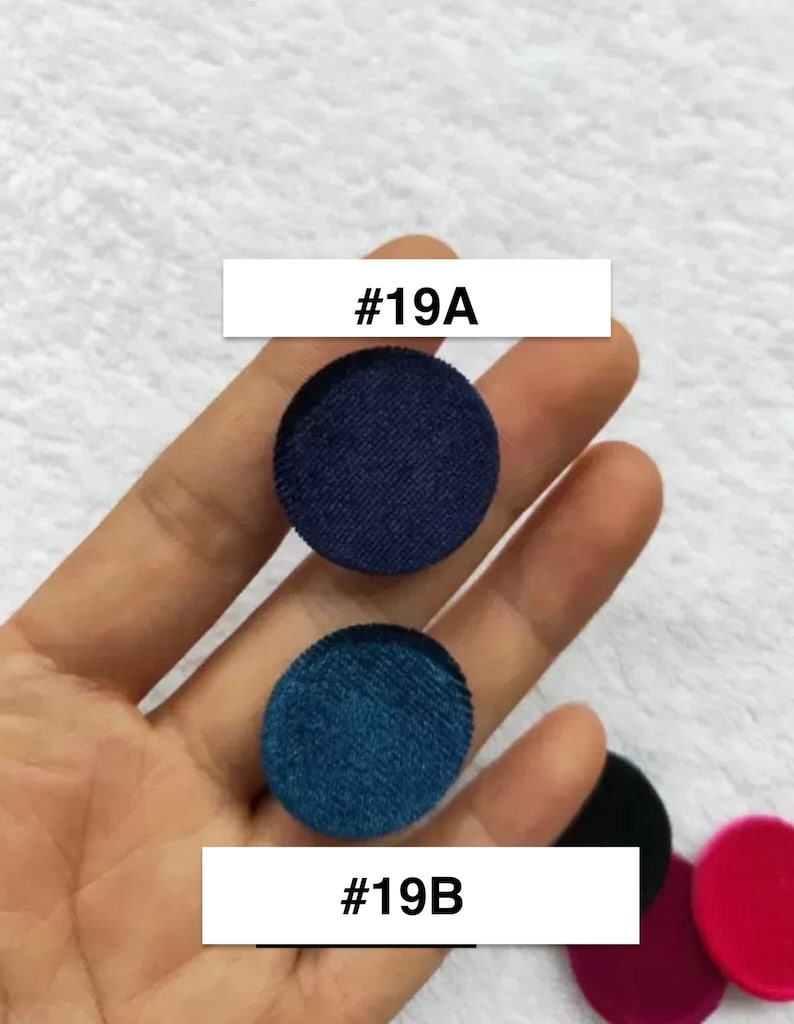 3-10Pcs Round button, Velvet button, Fibre button, Round beads, Color beads, Jewelry Making, Clothing buttons image 6