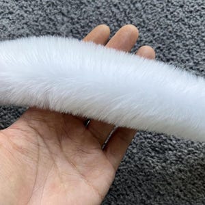 Faux Rabbit Fur Trim: 2 Meters, 5cm Wide, Sewing Craft image 12