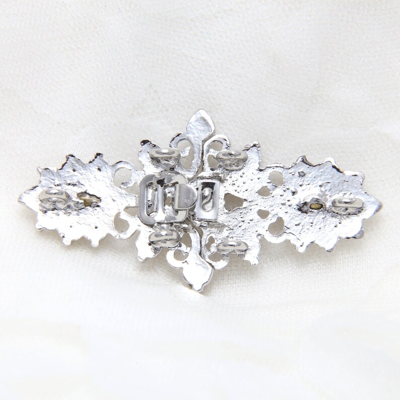 Vintage Clasp Wedding Dress Rhinestone Crystal Clasp Etsy