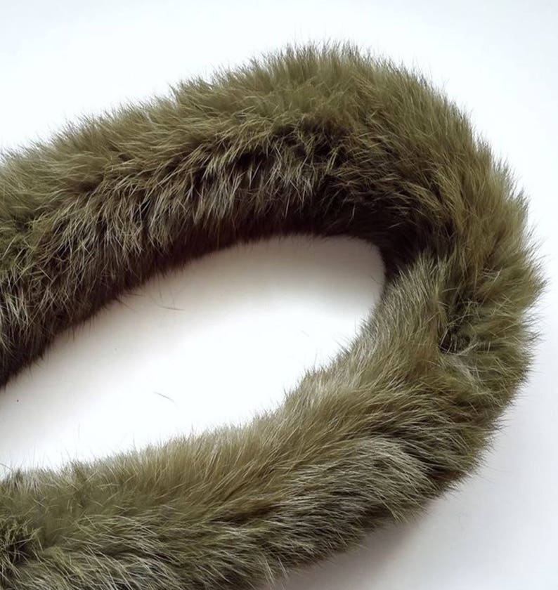 Dark Green Fur Trim Furry stripe Rabbit Fur stripe Rabbit Fur Trim Large Fur Stripe Burgundy Fur Trim Blue Fur Trim Sewing Craft