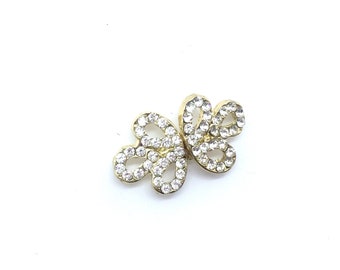 Mini Silver Gold Rhinestone connector, Rhinestone buckle, Rhinestone clasp, Rhinestone closure, Crystal connector , Wedding Closure, Clasp