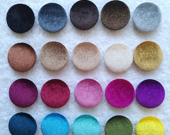 3-10Pcs - Round button, Velvet button, Fabric button, Round beads, Color beads, Jewelry Making, Clothing buttons
