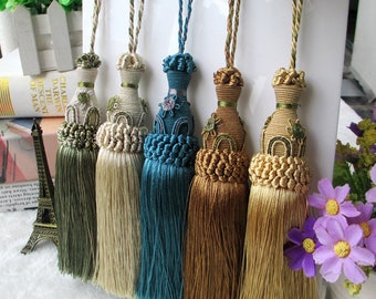 Long Key Tassel, Antique Furniture Curtain Tassel, Vintage Style Home Decor, Tassel