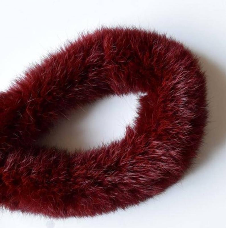 Dark Green Fur Trim Furry stripe Rabbit Fur stripe Rabbit Fur Trim Large Fur Stripe Burgundy Fur Trim Blue Fur Trim Sewing Craft