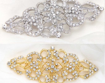 Rose Gold Or Gold Or Silver Rhinestone Belt Sash Button, Crystal Belt Buckle, Rhinestone Establishment For Making Gift Packing Wedding Dress