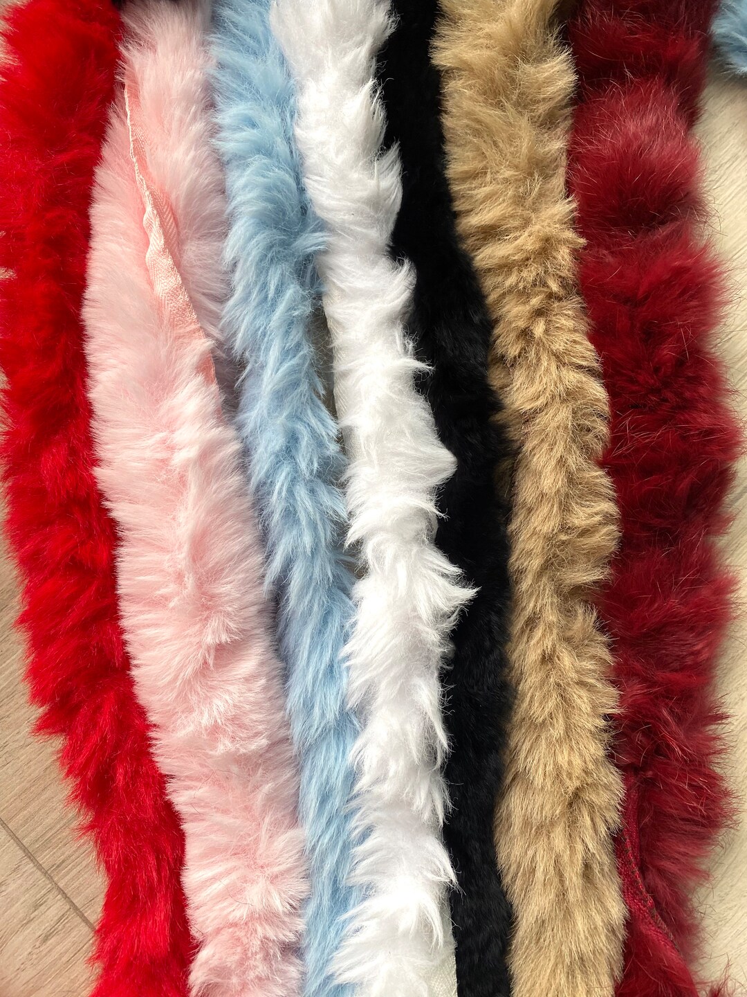 Patterns On Rabbit Fur Rabbit Fur Trim: Colorful Sewing Material, 6cm X 1 Meter - Etsy