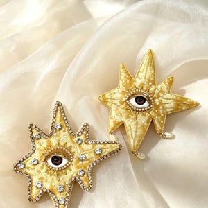 Estrella de pedrería, aplique de estrella de pedrería, aplique de estrella de cristal, estrella de boda, aplique de boda