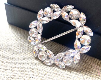 Rhinestone Slider Buckle: Bridal Sash, Belt, or Bouquet