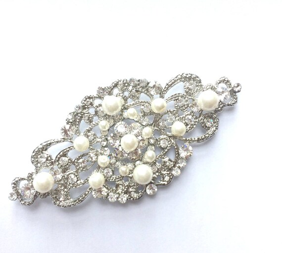 Rhinestone and pearl Buckle Rhinestones Faux Pearl Belts Pearl Gold Elastic Buckle Belts  main image 3