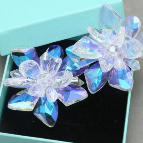 Aurora kristallblomsdekoration: Glasblomma, skomakartillbehör (2,5"/3")