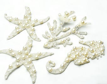 Strass-Stern, Strass-Stern-Applikation, Kristall-Stern-Applikation, Hochzeitsstern, Hochzeits-Applikation, Stern-Aufnäher