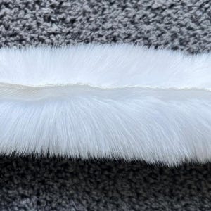 Faux Rabbit Fur Trim: 2 Meters, 5cm Wide, Sewing Craft image 11