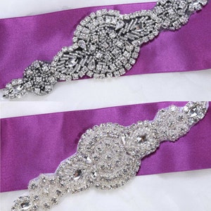 Strass Applikationen, Perlen Applikationen, Braut Applikationen, Hochzeitsapplikationen, Kristall Applikationen, Schärpe Applikation, schwarze Applikationen, schwarze Schärpe