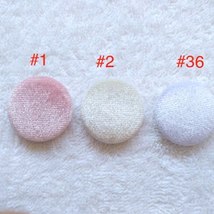 3-10Pcs Round button, Velvet button, Fibre button, Round beads, Color beads, Jewelry Making, Clothing buttons image 3