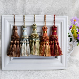 Vintage Style Tassel, Short Key Tassel, Tassel For Furniture and Home Decor,  Curtain Tassel, Boho Keychain Tassel