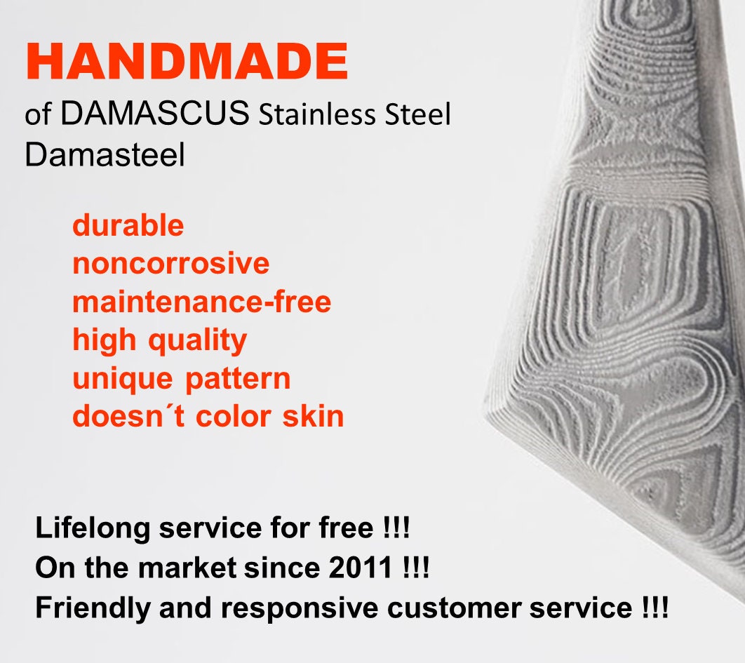 Damascus Tie Bar Handmade Damascus Stainless steel tie clip | Etsy