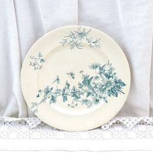 【フランスアンティーク】ロンウィ窯 Mignon（ミニョン） 平皿プレート ロンウィ ミニョン Longwy Mignon 平皿 φ21.7cm アンティーク a