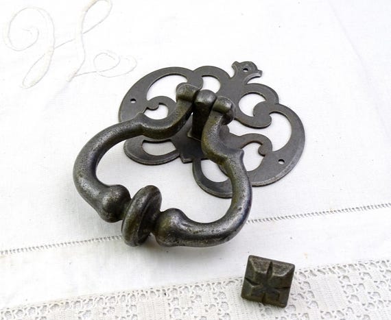 Vintage French Traditional Front Door Knocker, Retro Unused Reproduction Heavy Chunky Classy Metal Knocker France